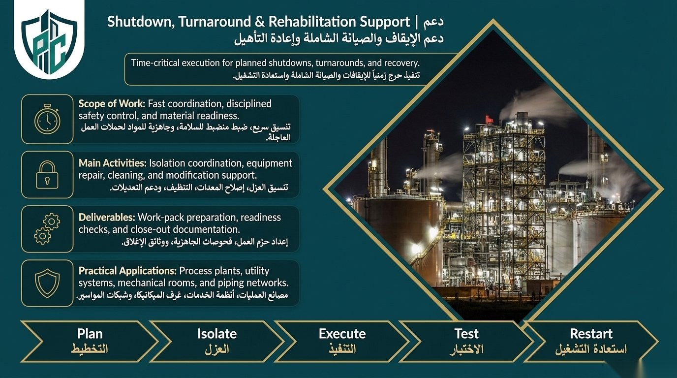 Shutdown, Turnaround & Rehabilitation Works